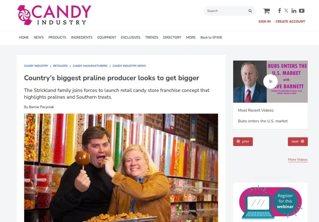 Countrys Biggest Praline Producer Looks to Get Bigger
