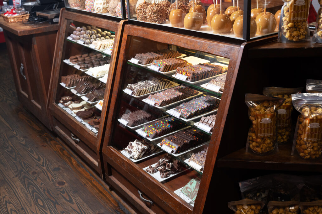 candy case merchandising